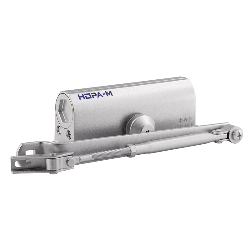Доводчик дверной с фиксацией 430 F ISPARUS от 50 до 110 кг цвет Серебро Нора-М